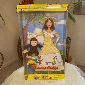 PRICE DROP: Barbie and Curious George Collectors Edition 2000. New in box.